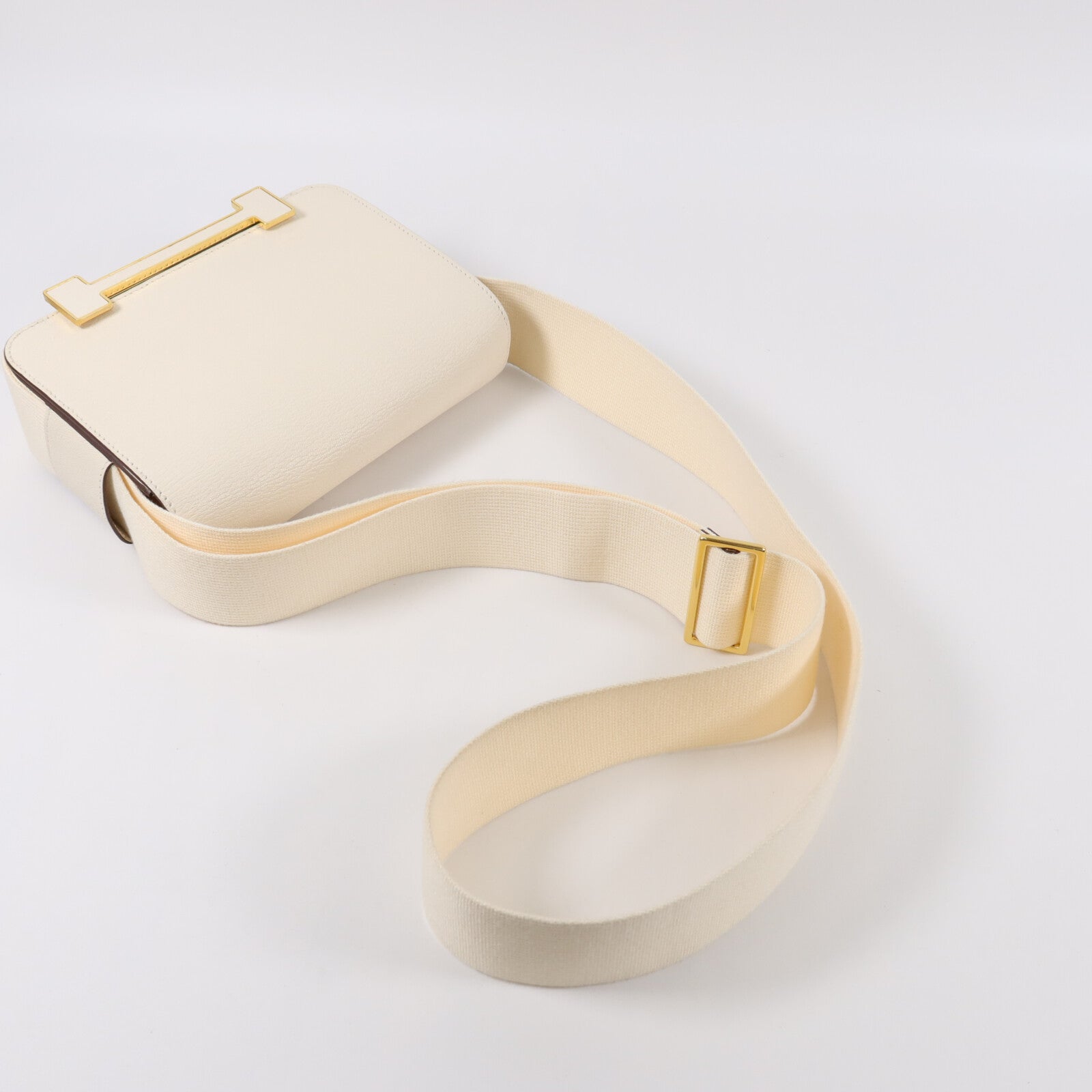 HERMES Chevre皮革Geta肩背袋Nata