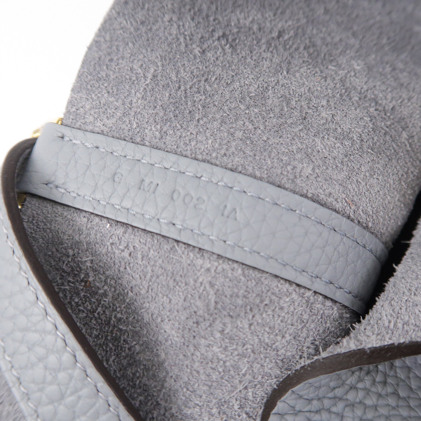 HERMES Clemence皮革Picotin PM手挽袋Gris Pantin