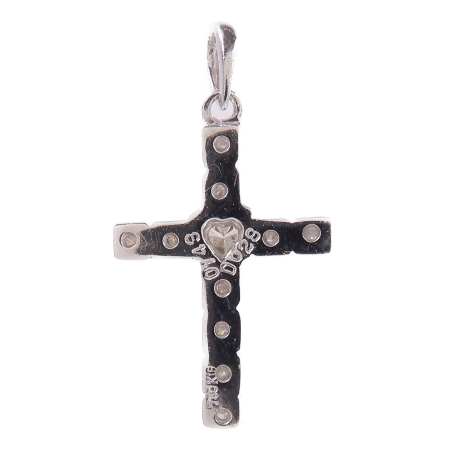 JEWELRY 18K白金Diamond Pendant Top鑽石吊墜