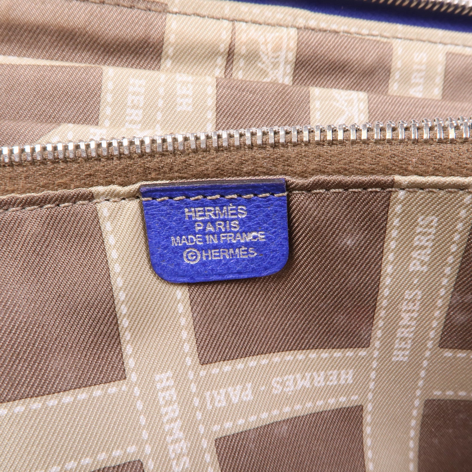 HERMES 【激減優惠】Epsom皮革Silk In Wallet銀扣長錢包Bleu Electrique