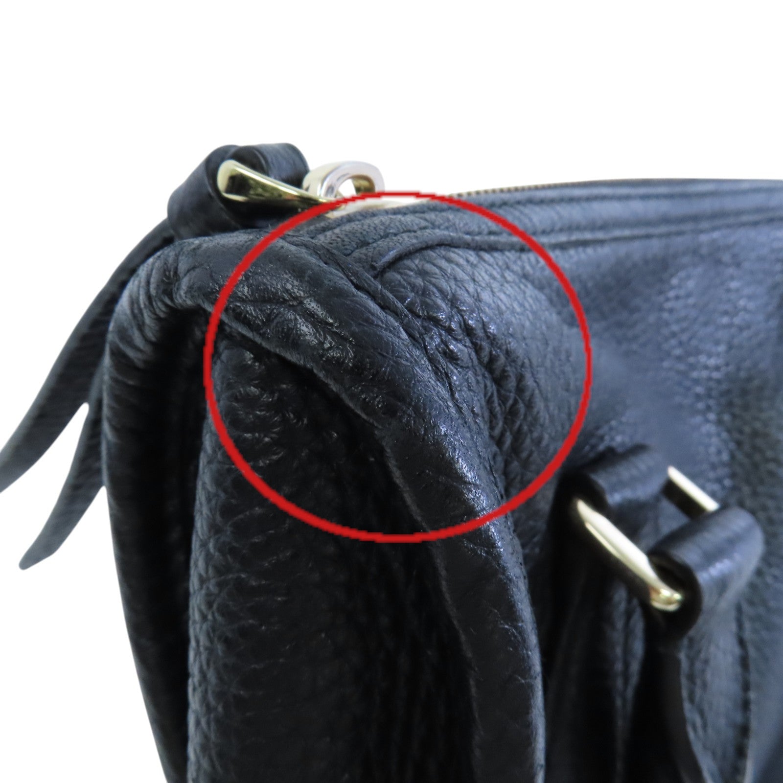 BALLY 牛皮皮革Hand Bag金扣手挽袋