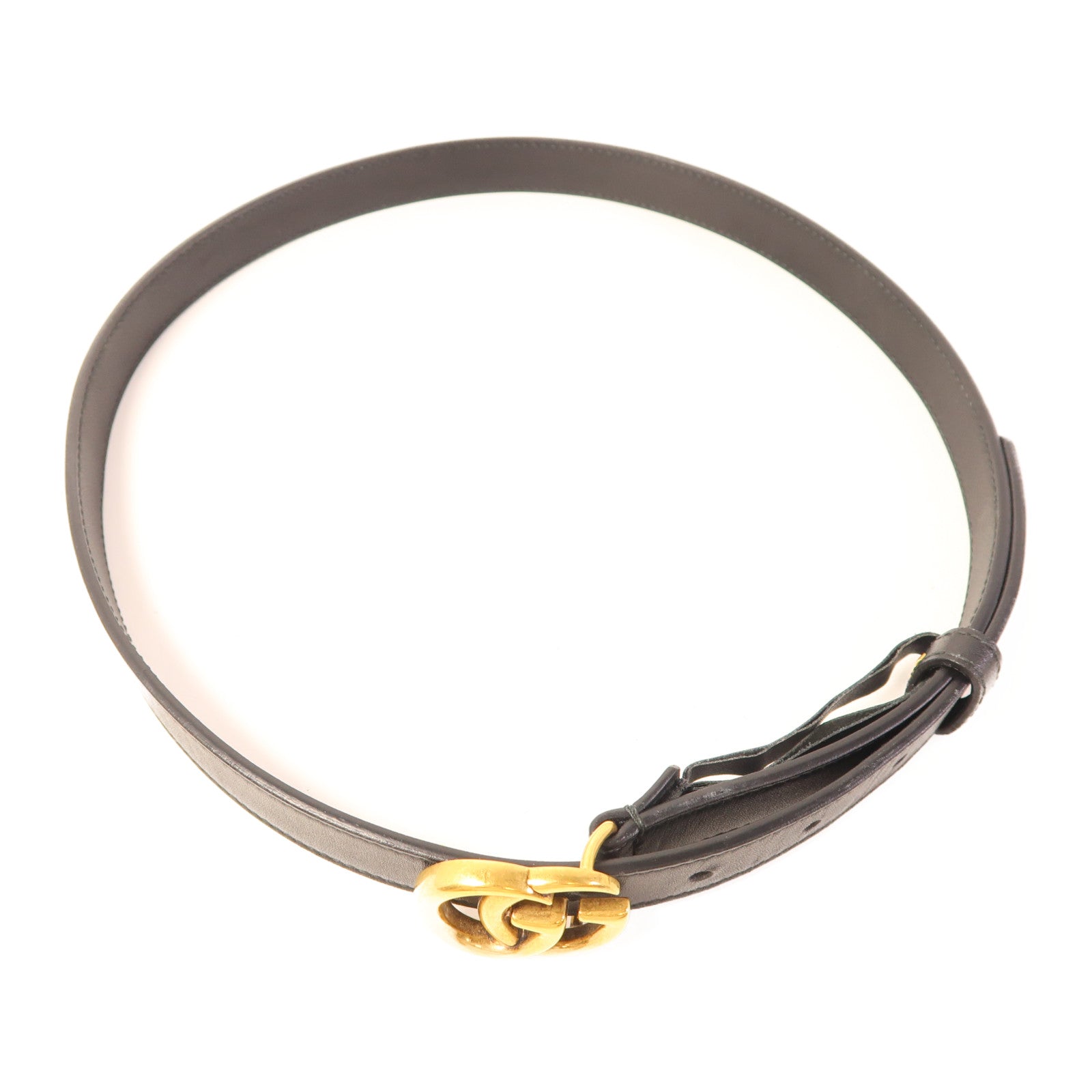 GUCCI 牛皮皮革Belt金扣皮帶