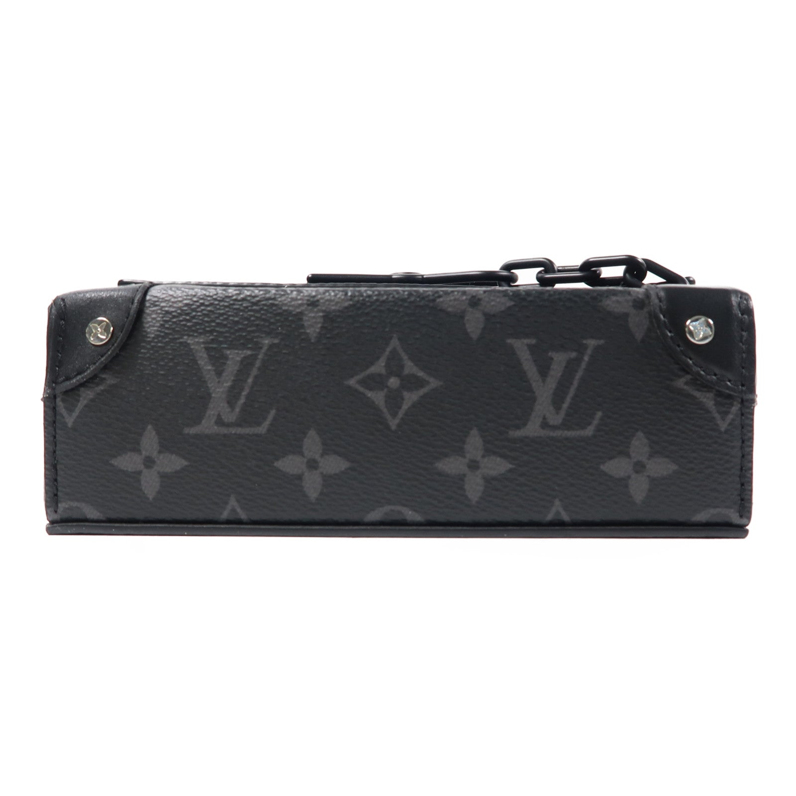 LOUIS VUITTON Monogram Eclipse Steamer Wearable Wallet肩背袋黑色