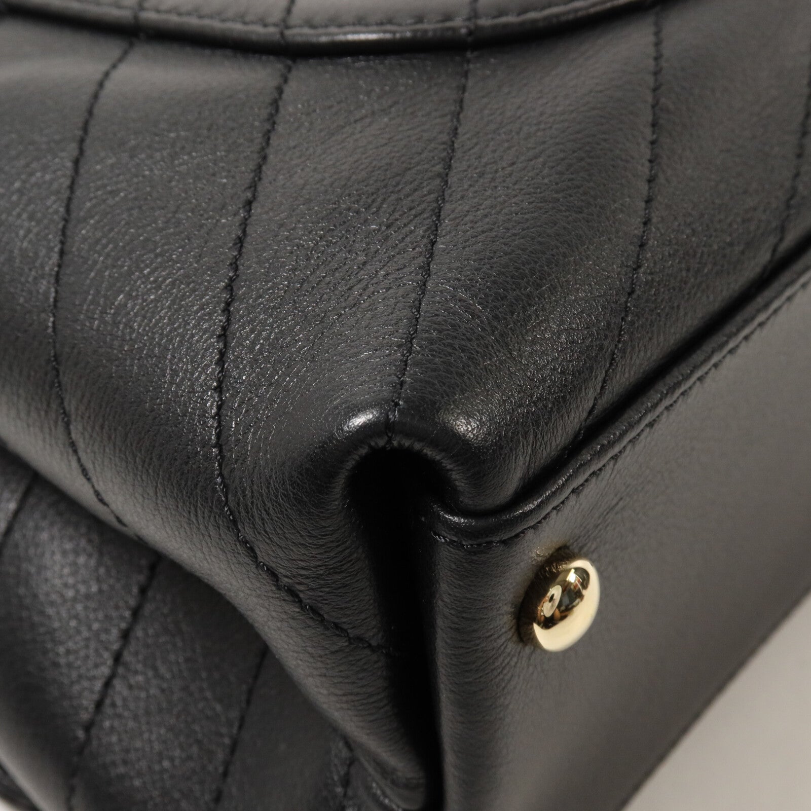 CHANEL 牛皮皮革Top Handler Flap鏈帶手挽肩背兩用袋