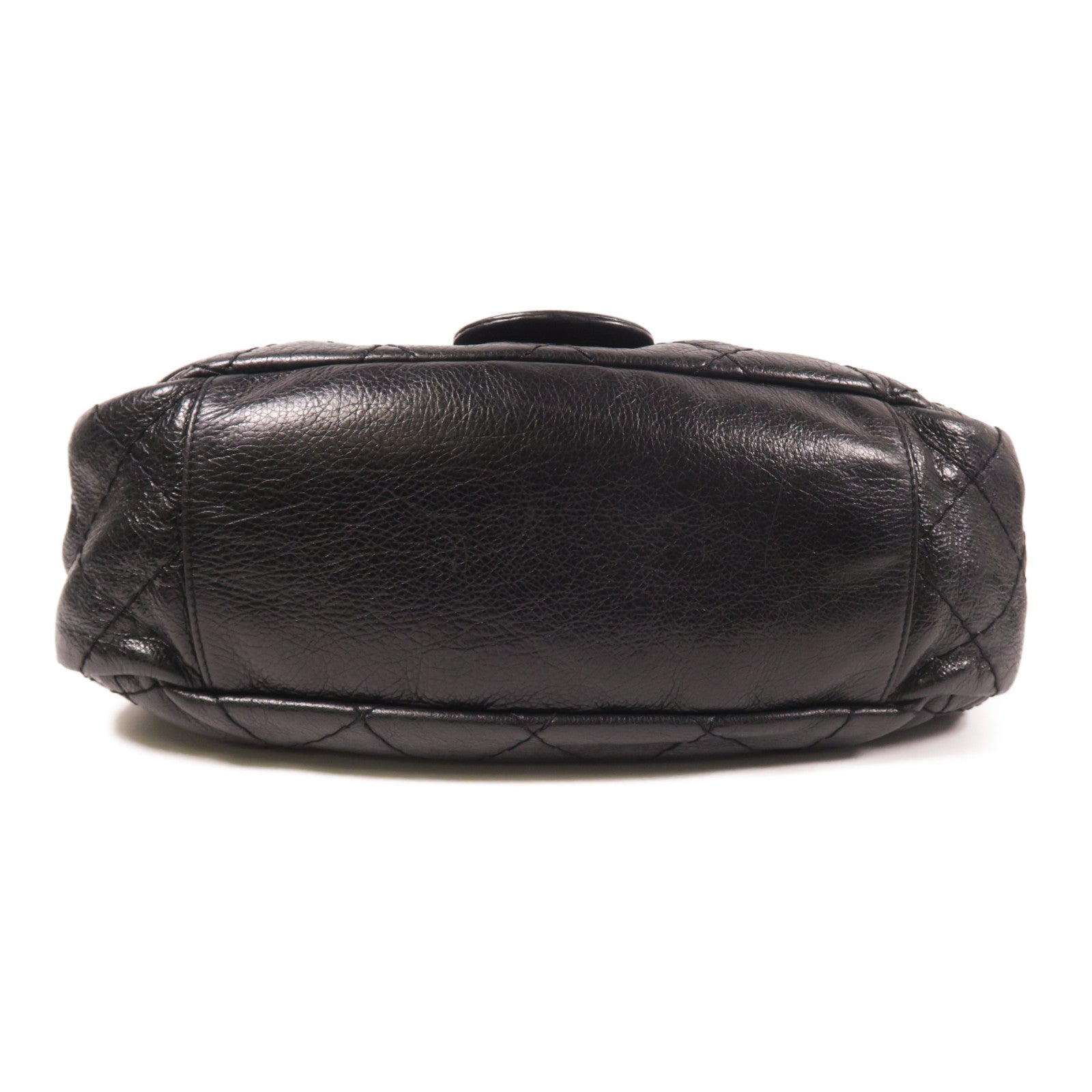 CHANEL 牛皮皮革Shoulder Bag銀扣肩背袋