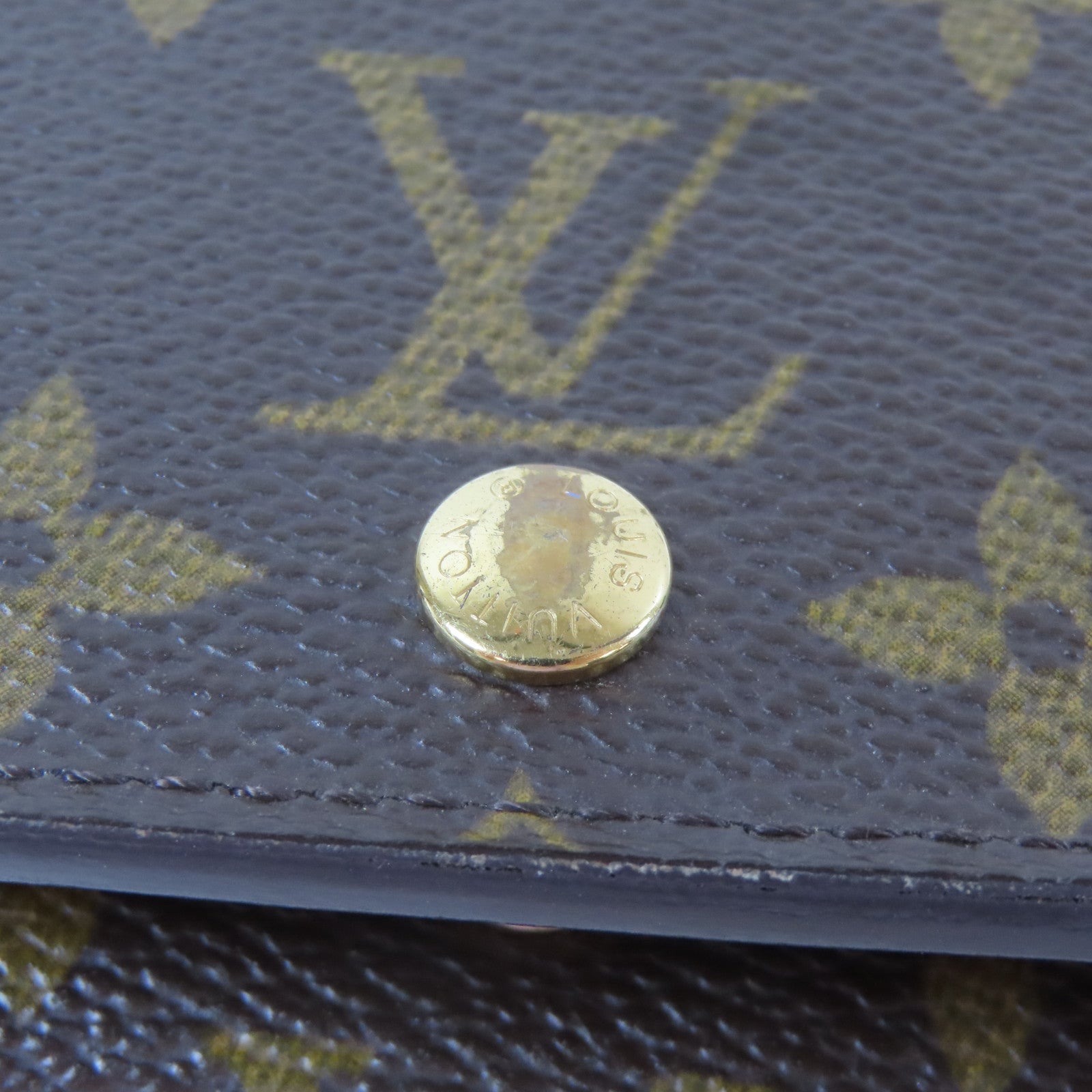 LOUIS VUITTON Monogram Wallet金扣錢包啡色