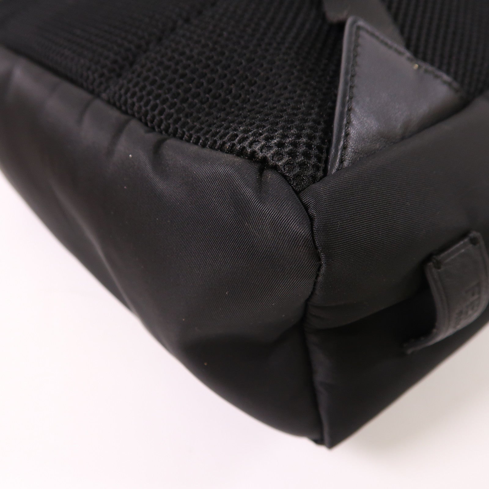 FENDI 尼龍/Fur Moster Backpack銀扣背包