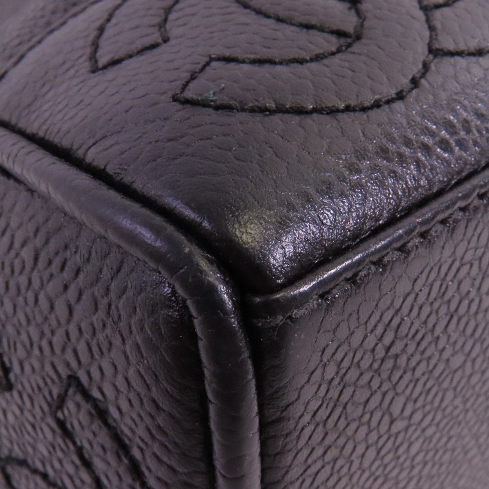 CHANEL 牛皮皮革Vintage Tote Bag金扣鏈帶肩背袋