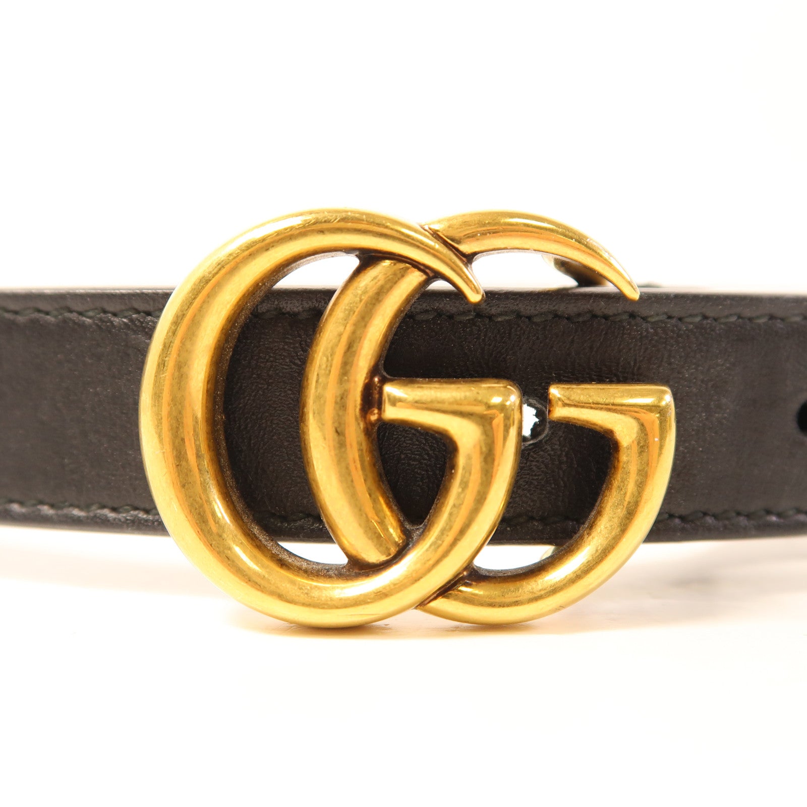 GUCCI 牛皮皮革Belt金扣皮帶
