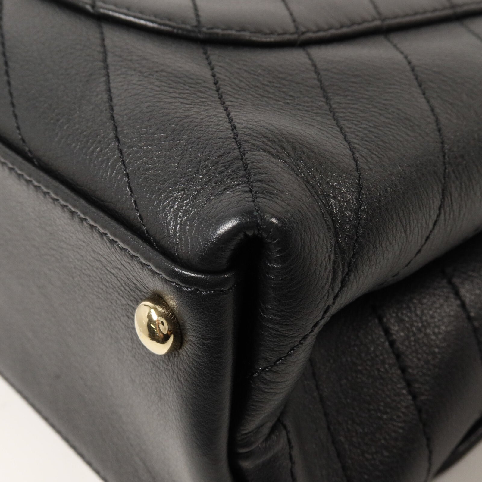 CHANEL 牛皮皮革Top Handler Flap鏈帶手挽肩背兩用袋
