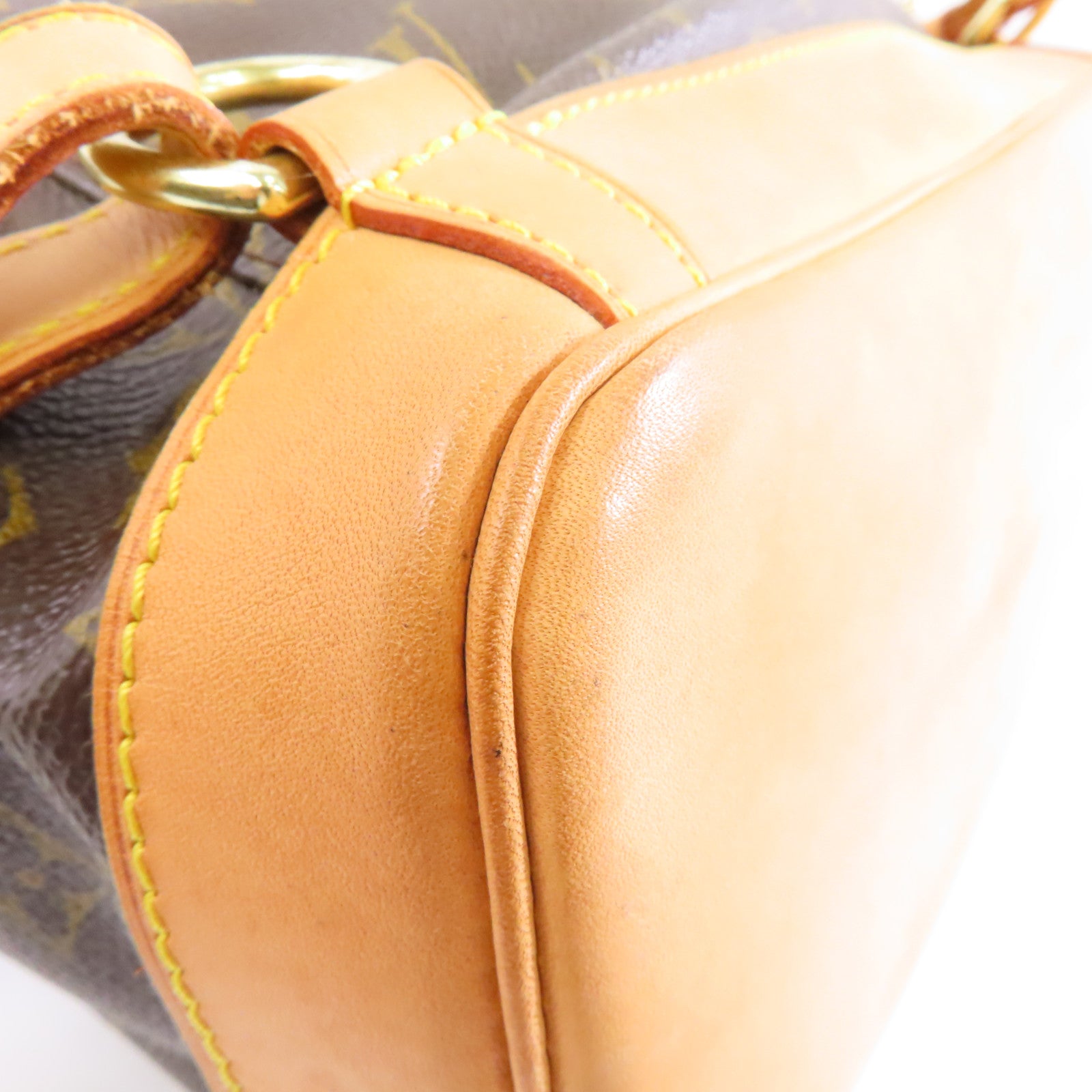 LOUIS VUITTON Monogram Montsouris GM金扣背包棕色