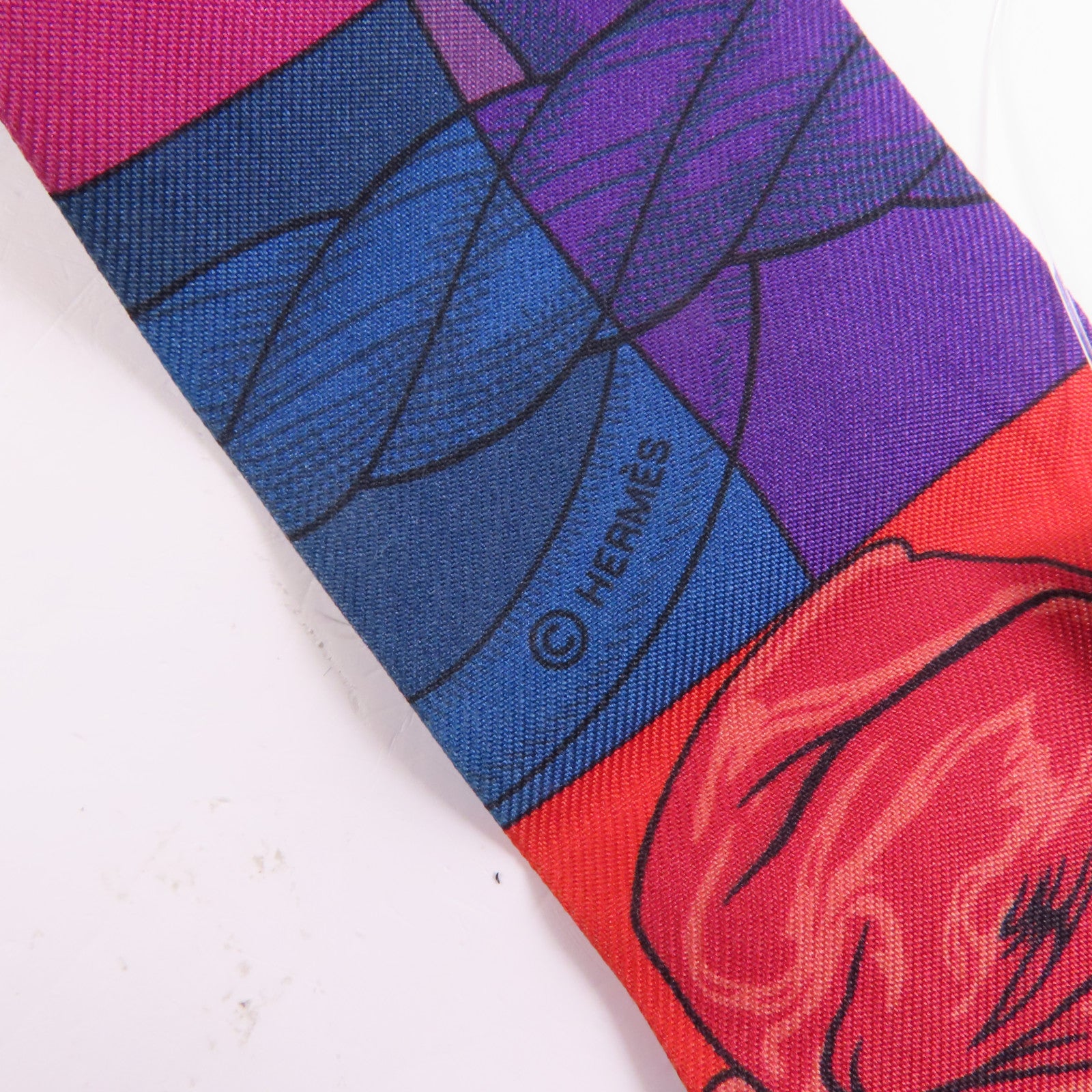 HERMES 絲質Twilly絲巾