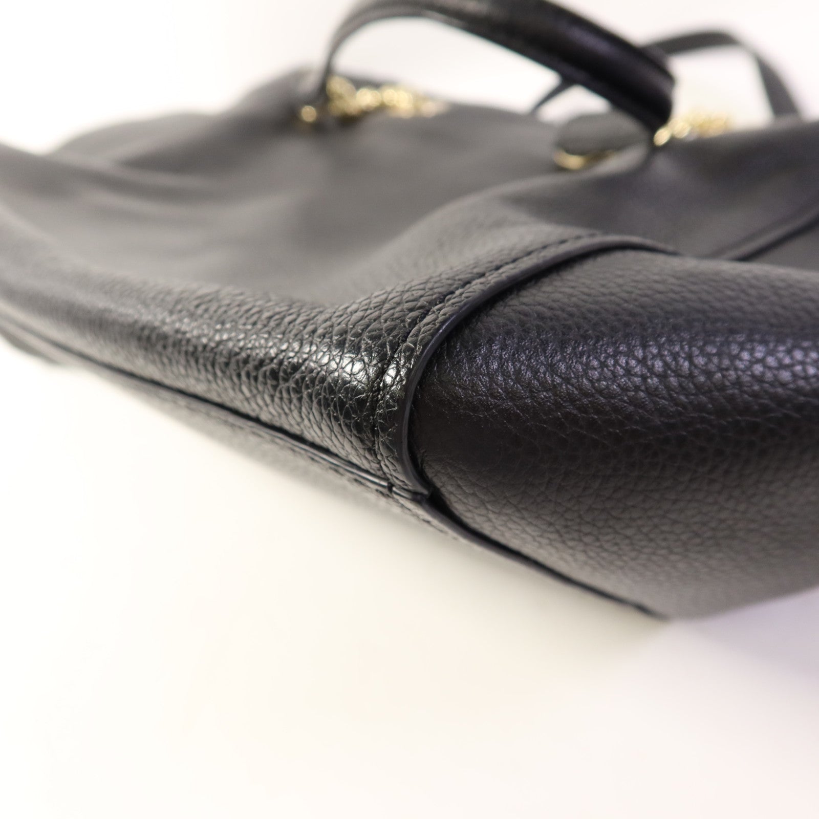 COACH 牛皮皮革Shoulder Bag金扣肩背袋