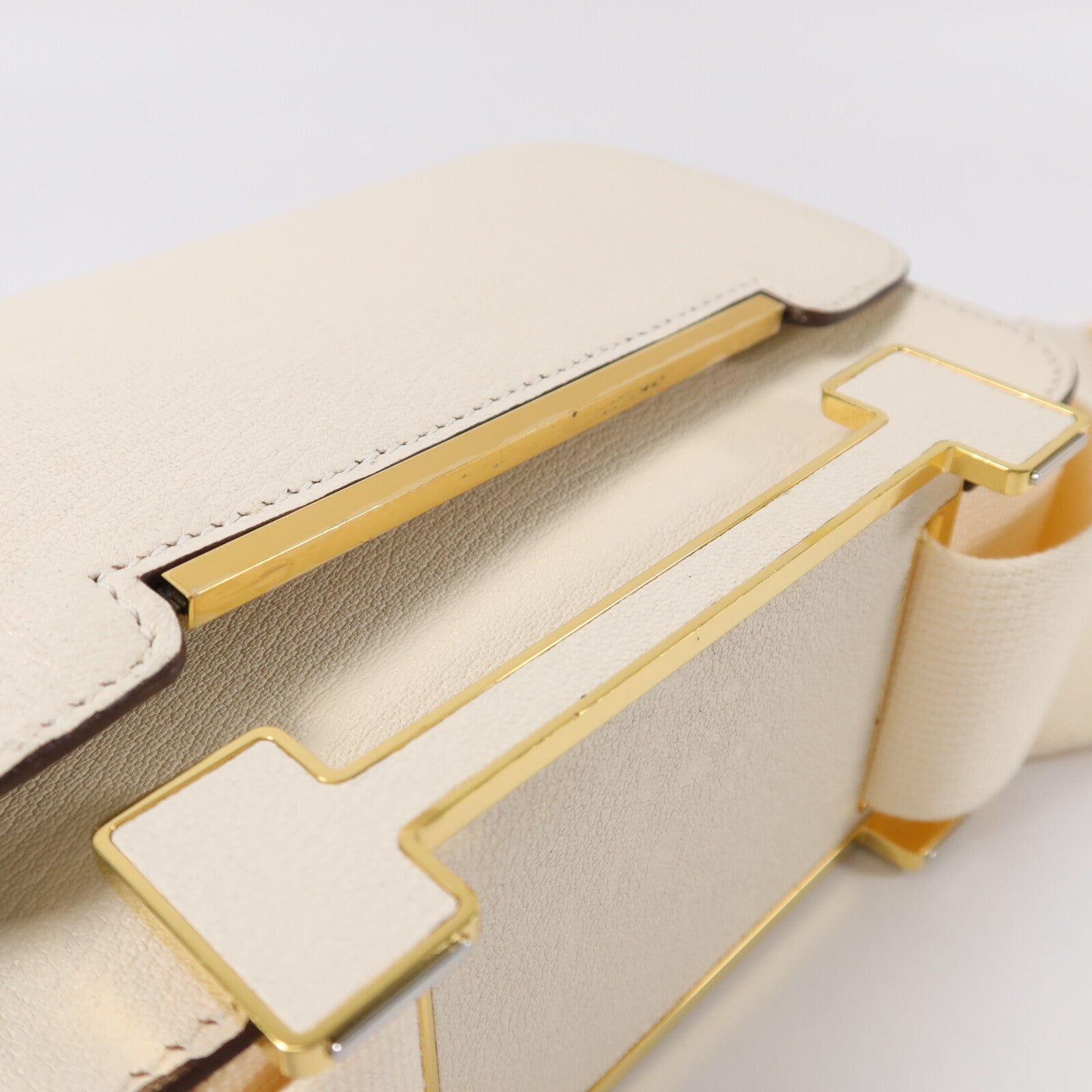 HERMES Chevre皮革Geta肩背袋Nata