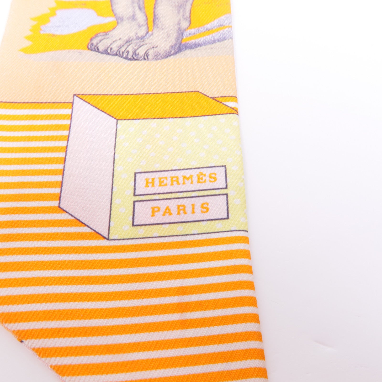 HERMES 絲質Twilly絲巾