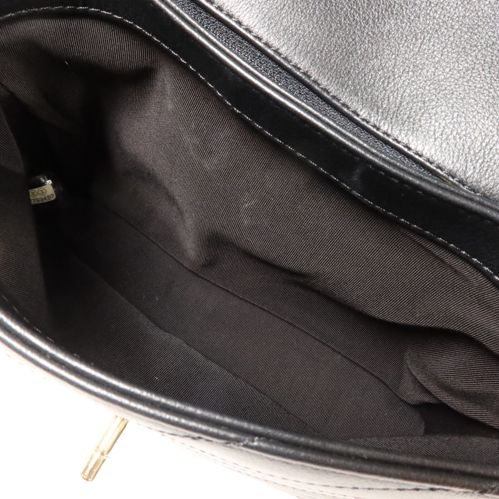 CHANEL 牛皮皮革Top Handler Flap鏈帶手挽肩背兩用袋
