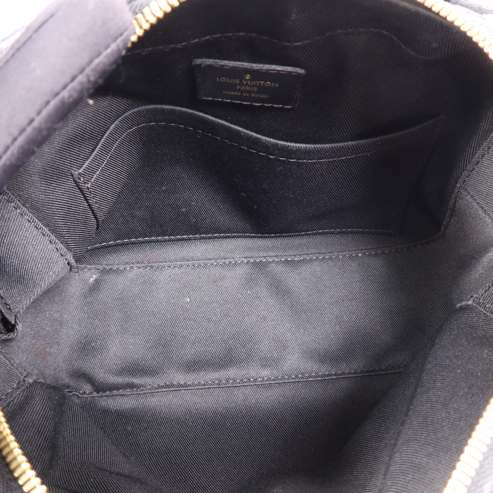 LOUIS VUITTON Monogram Saintonge金扣手挽袋棕色