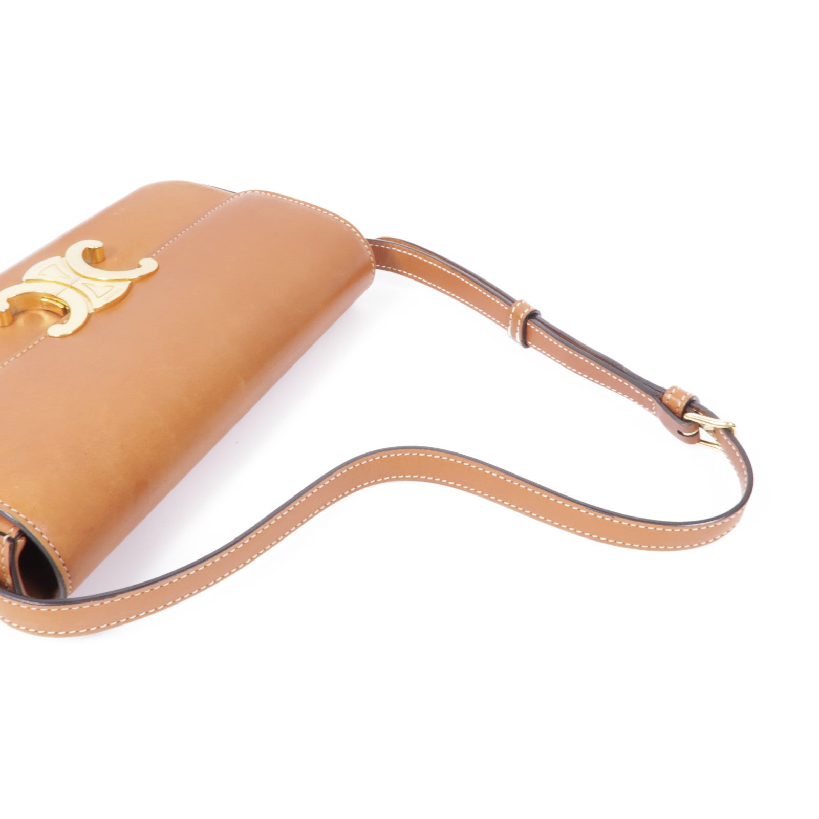 CELINE 【激減優惠】牛皮皮革Claude Bag金扣肩背袋