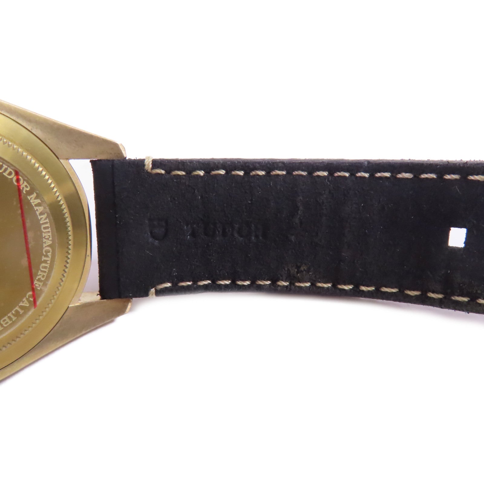 TUDOR Black Bay Watch青銅/皮帶自動機芯手錶黑色/金色