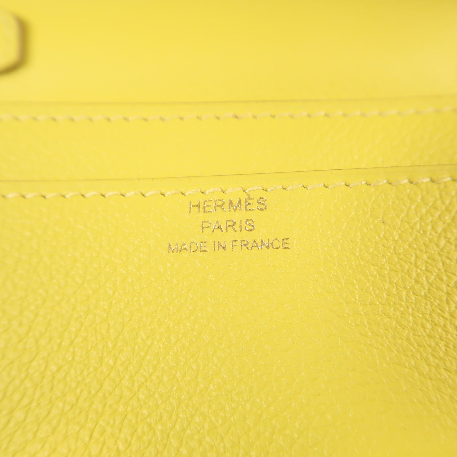 HERMES Evercolor皮革Constance To Go金扣肩背袋Lime