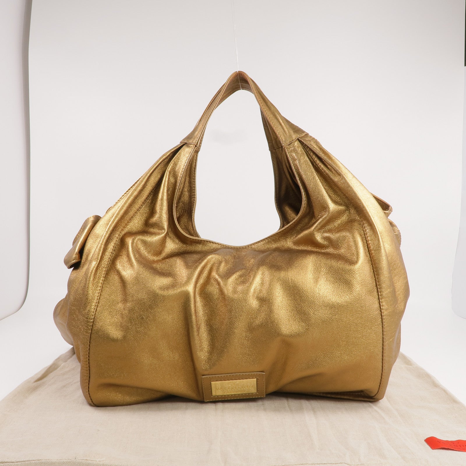 Valentino 羊皮皮革Shoulder Bag金扣肩背袋