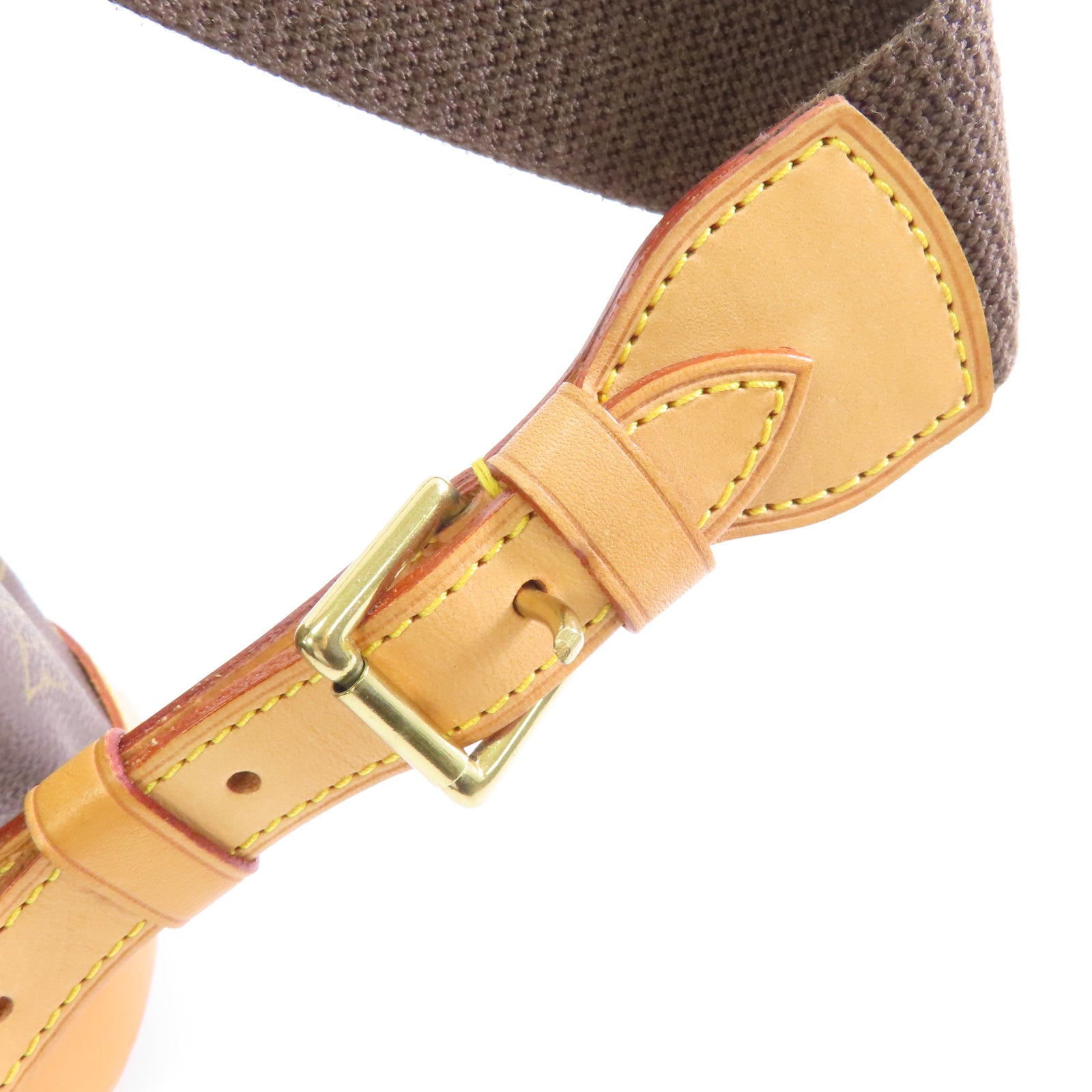 LOUIS VUITTON Monogram Montsouris GM金扣背包棕色