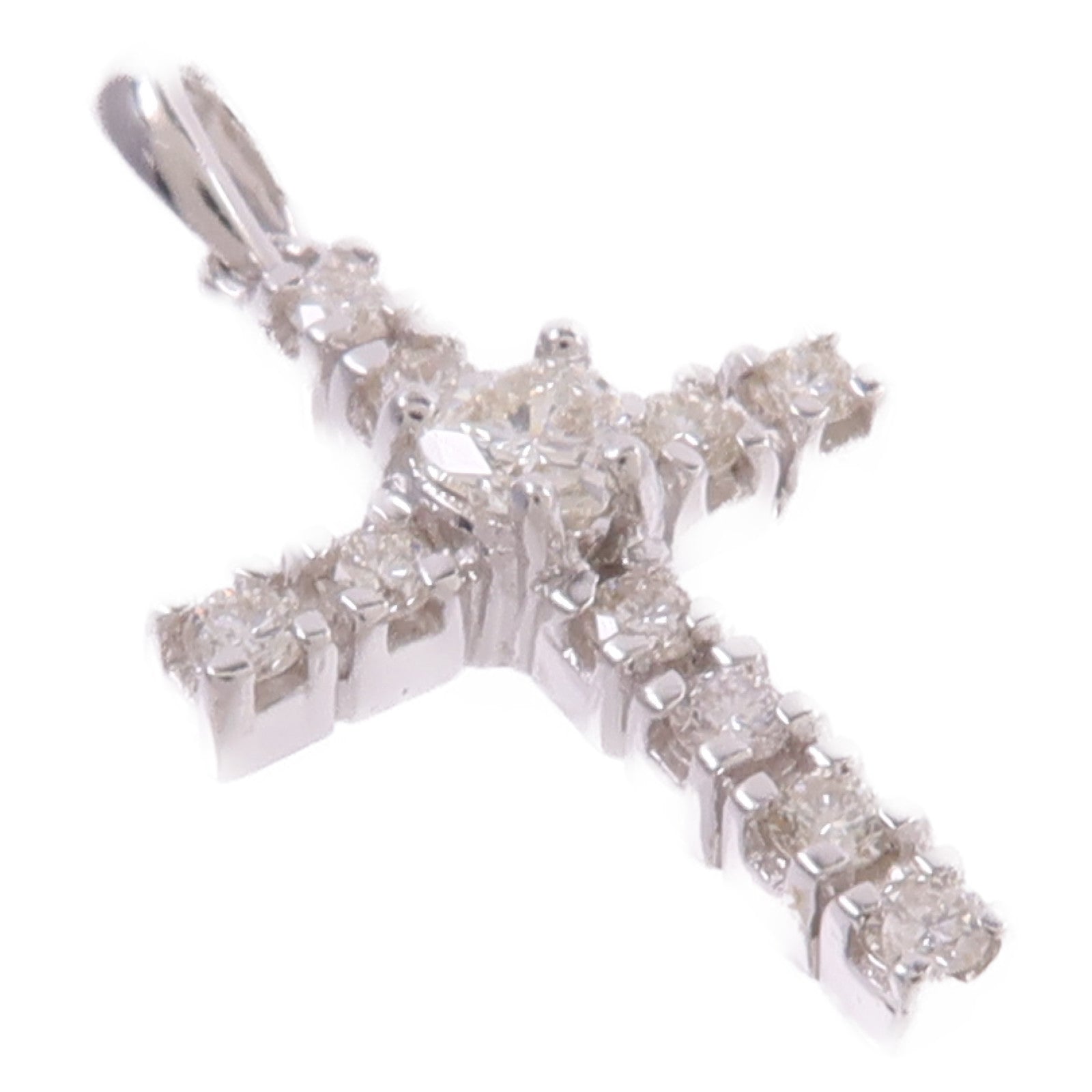 JEWELRY 18K白金Diamond Pendant Top鑽石吊墜