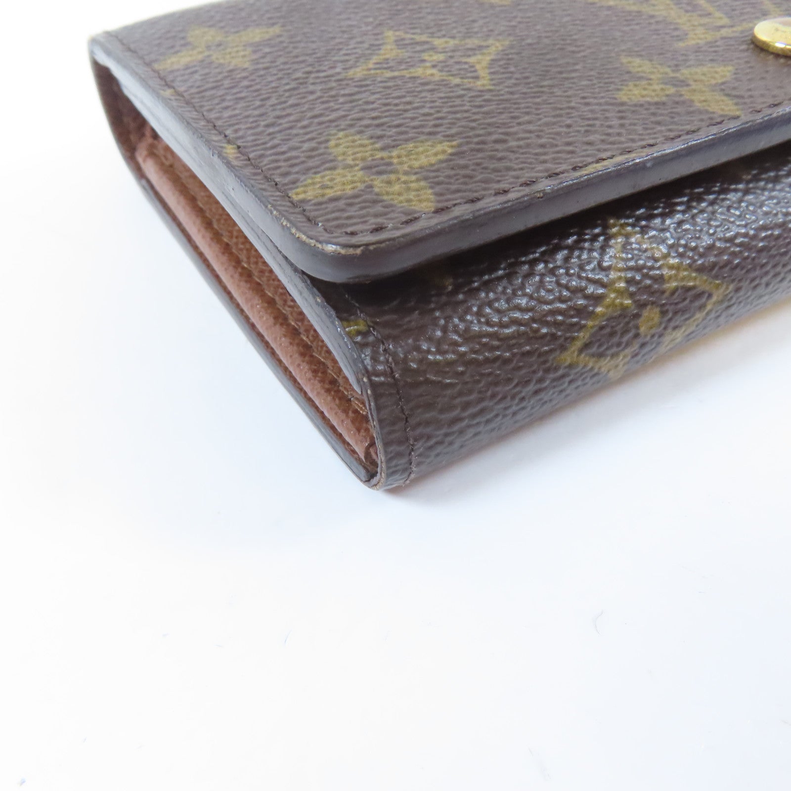 LOUIS VUITTON Monogram Wallet金扣錢包啡色