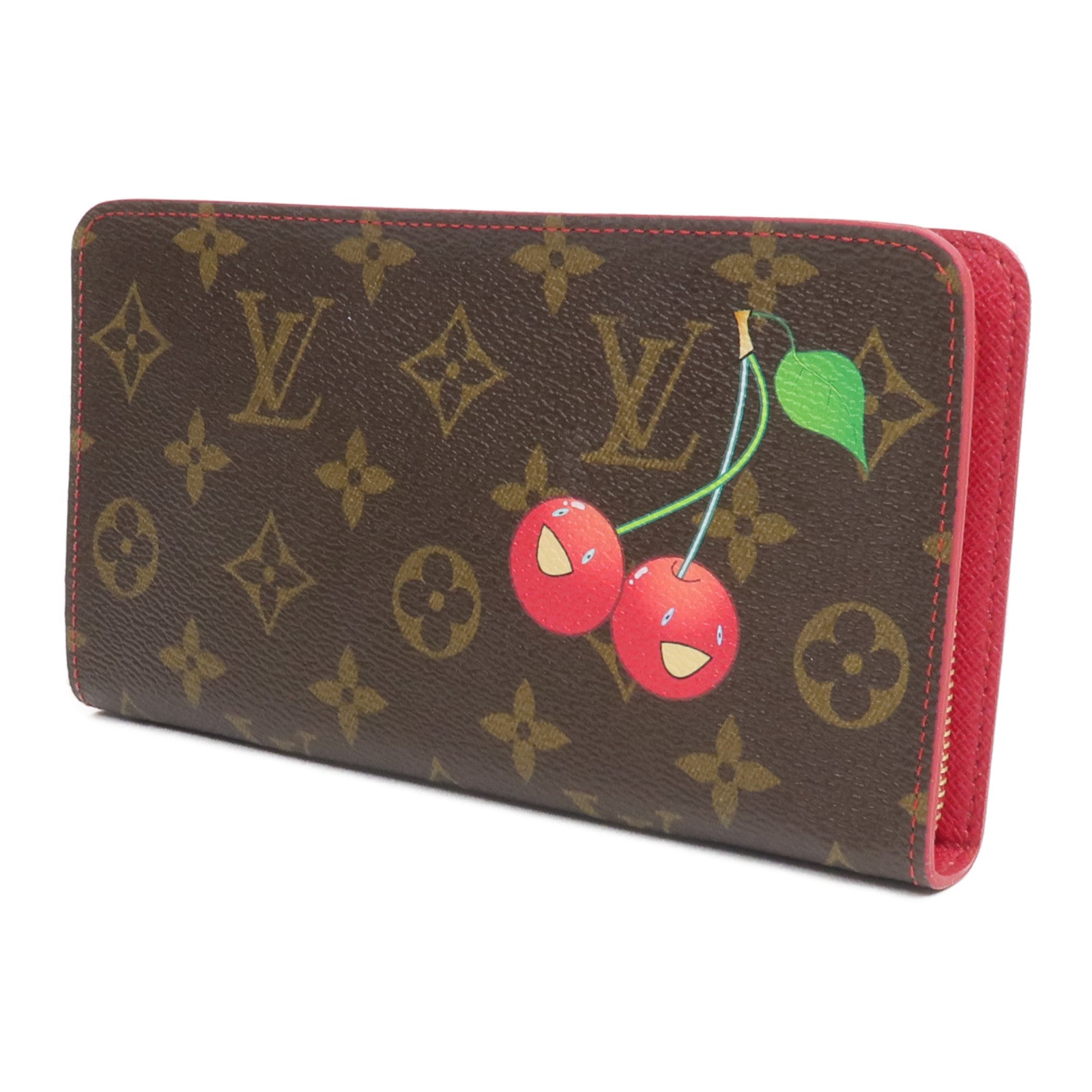 LOUIS VUITTON Monogram Cherry LVxTM Porte Monnaie Zip-Around