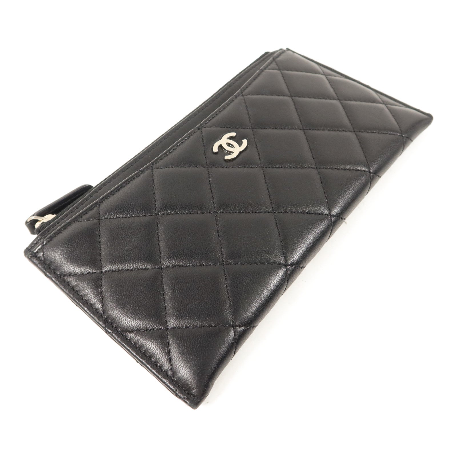 CHANEL 羊皮皮革Zipper Long Wallet長錢包