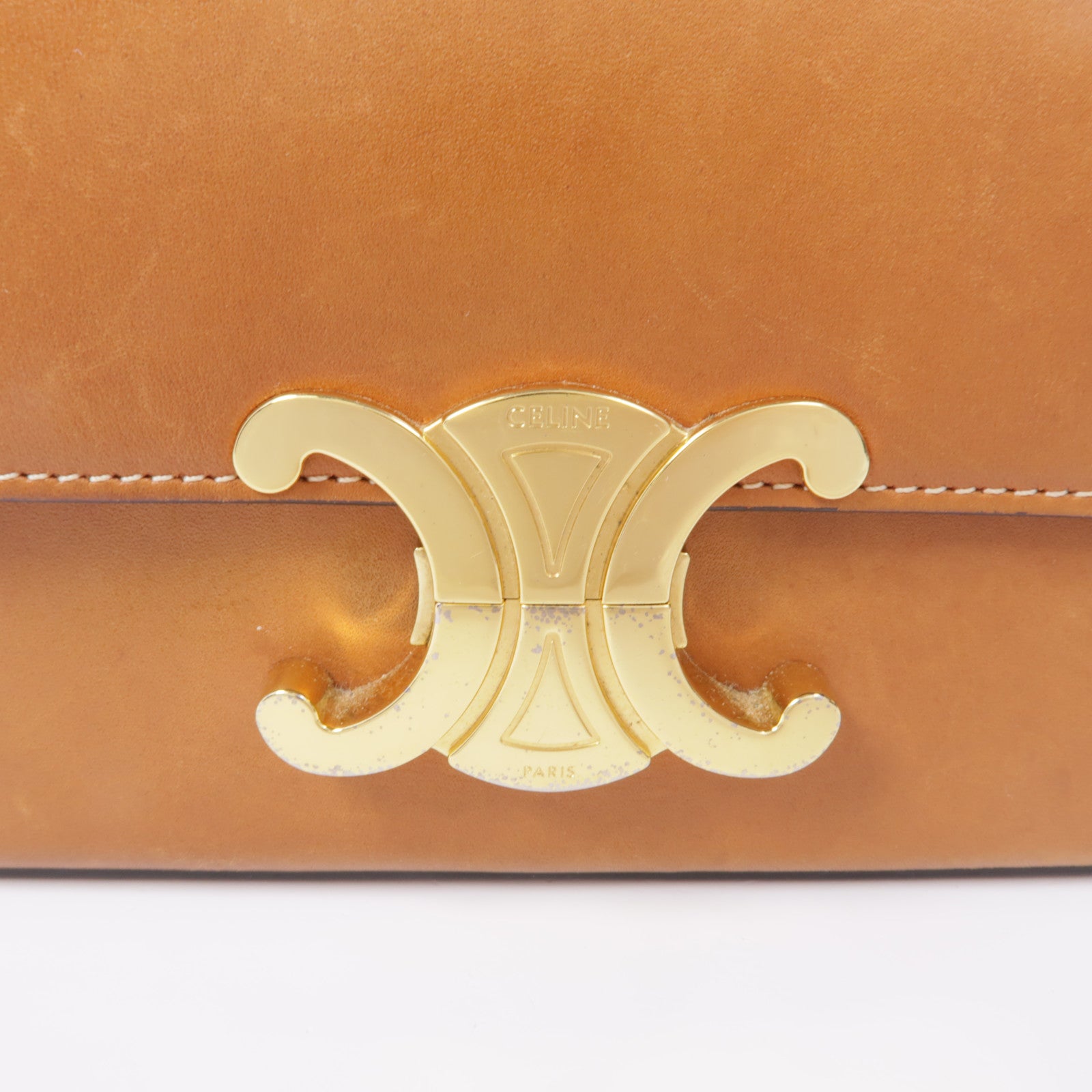 CELINE 【激減優惠】牛皮皮革Claude Bag金扣肩背袋