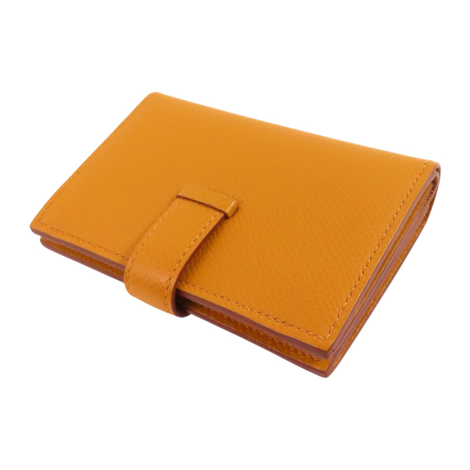 HERMES【激減優惠】 Epsom皮革Bearn Card Case金扣卡套
