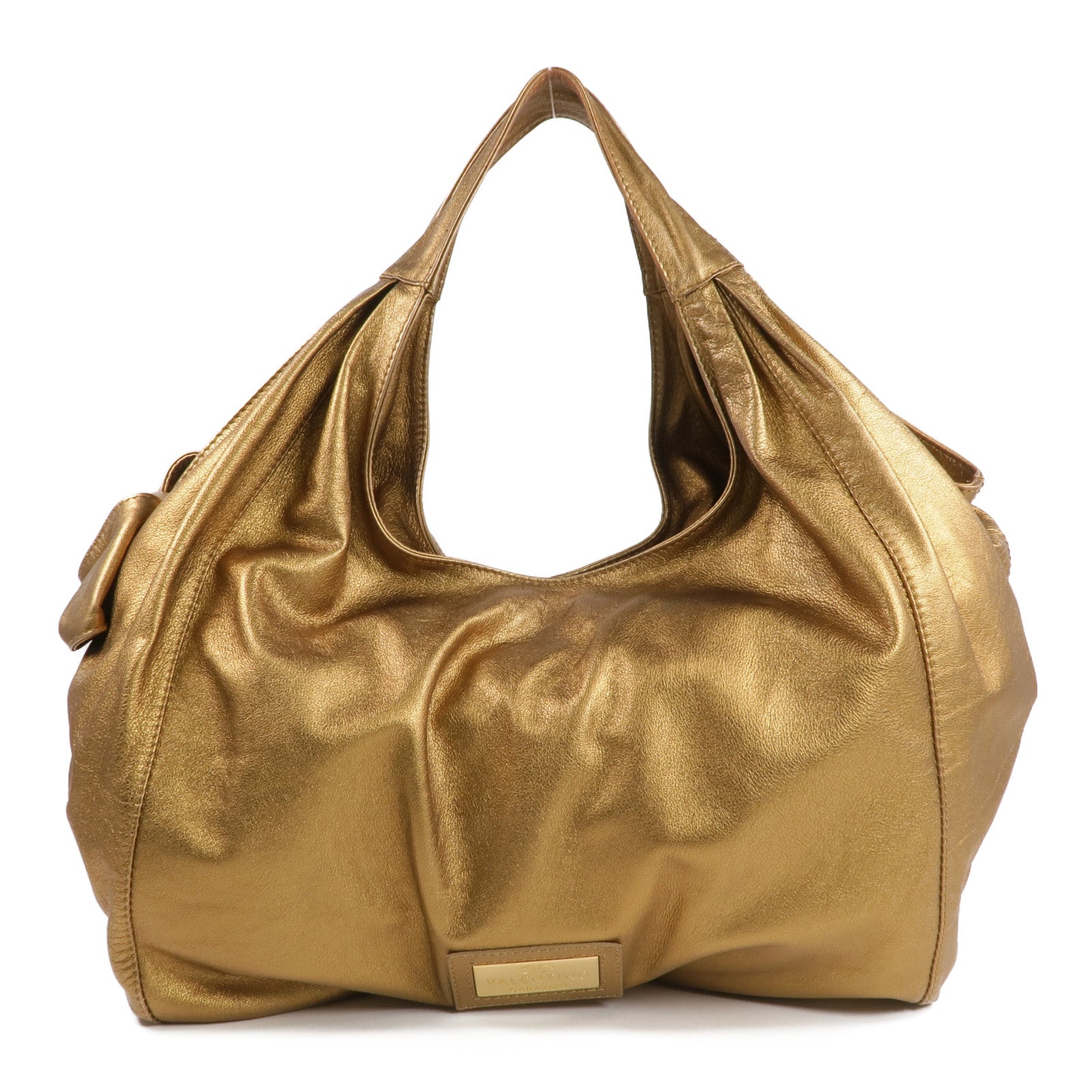 Valentino 羊皮皮革Shoulder Bag金扣肩背袋