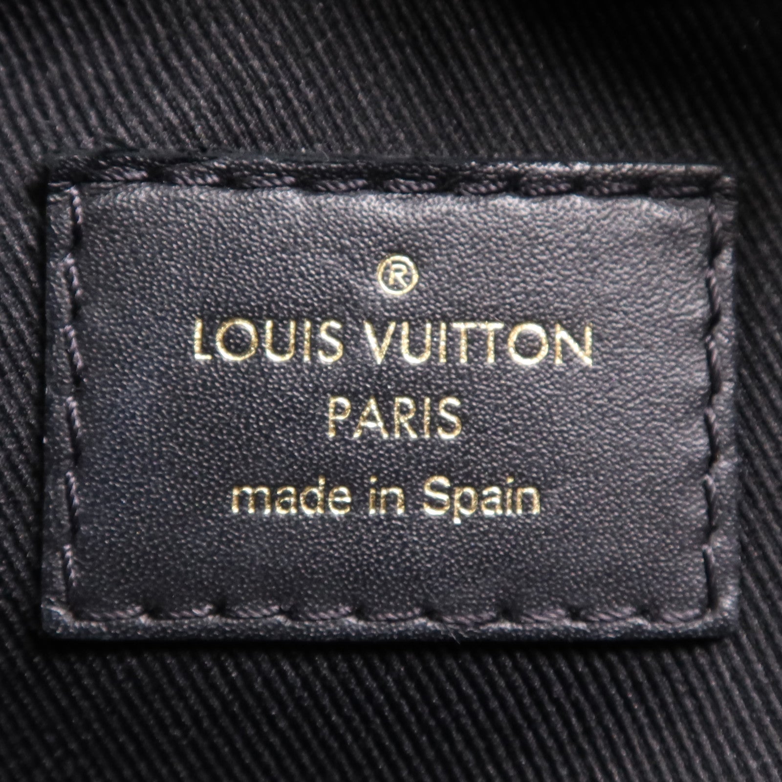 LOUIS VUITTON Monogram Saintonge金扣手挽袋棕色