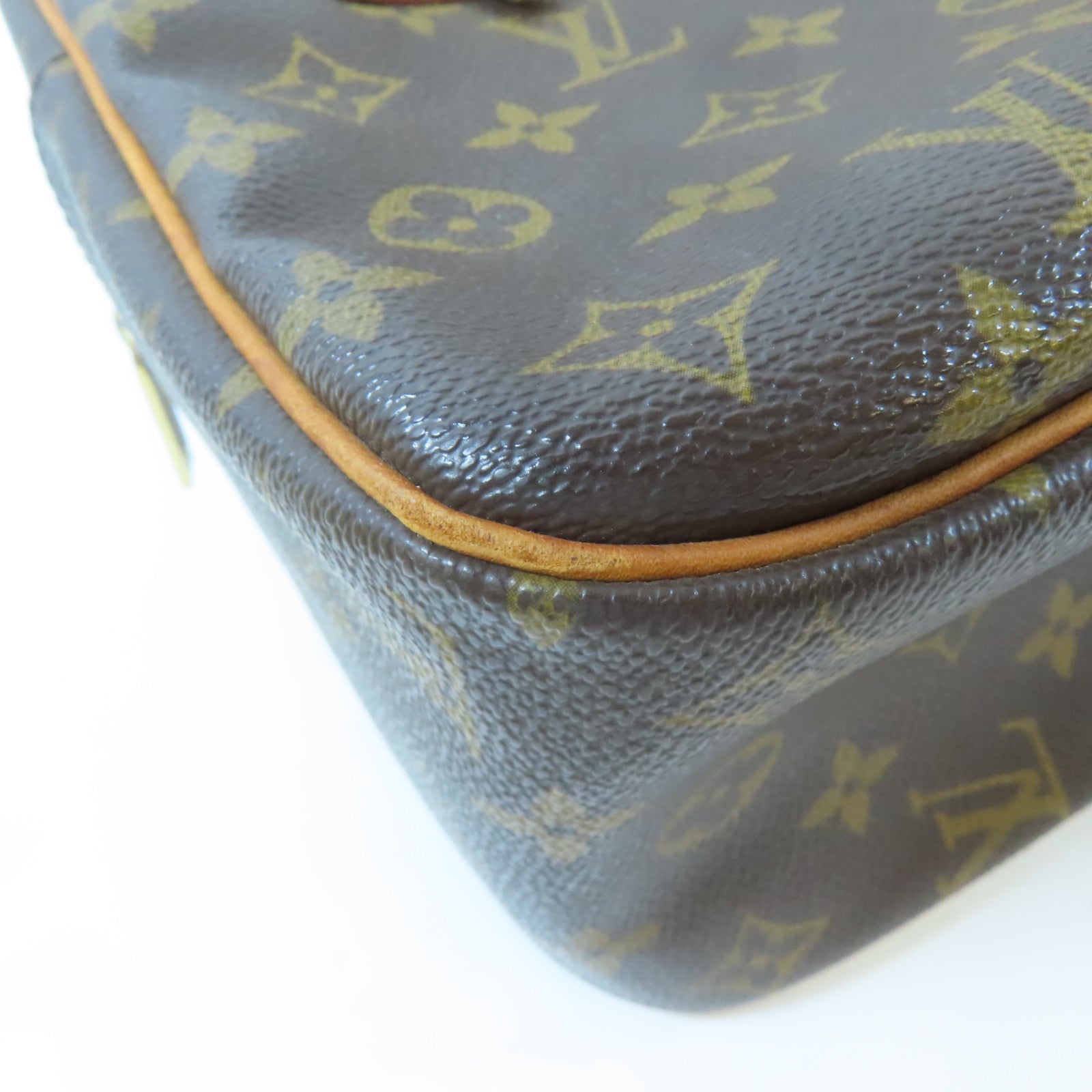 LOUIS VUITTON Monogram Cite GM金扣肩背袋啡色