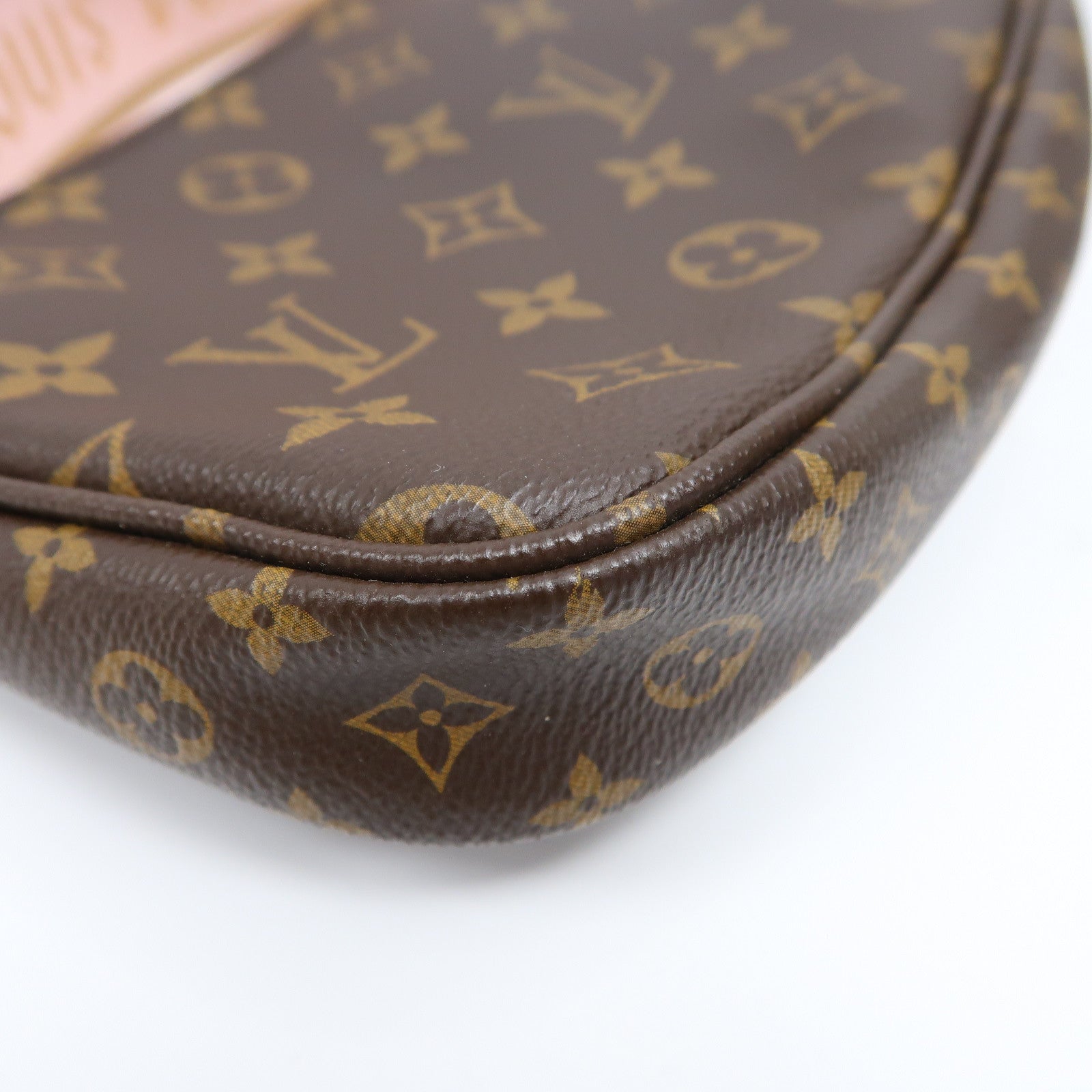 LOUIS VUITTON Monogram Multi Pochette Accessoires金扣手挽肩背兩用袋啡色