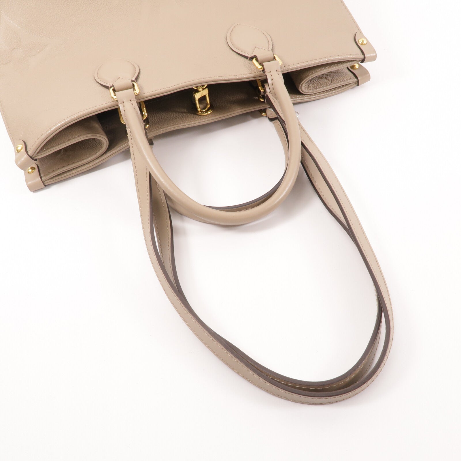 LOUIS VUITTON Monogram Empreinte On The Go MM手挽肩背兩用袋