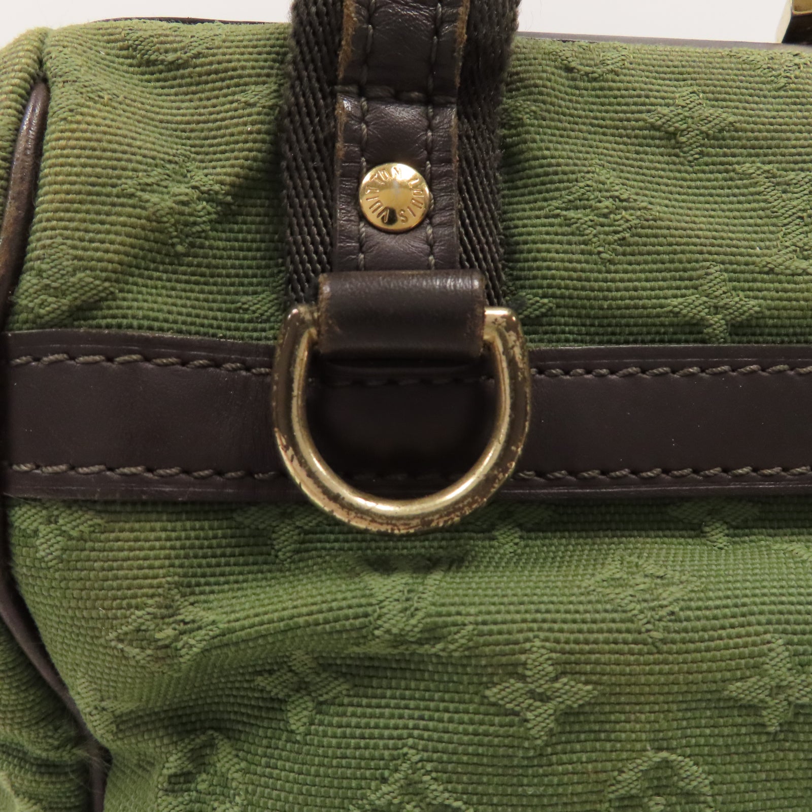 LOUIS VUITTON 【激減優惠】Monogram Mini Josephine PM金扣手挽袋綠色