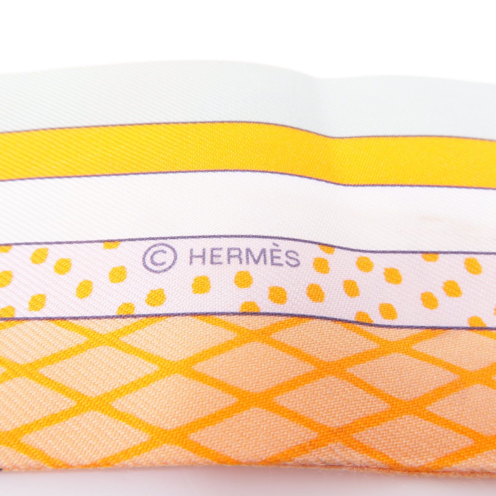HERMES 絲質Twilly絲巾