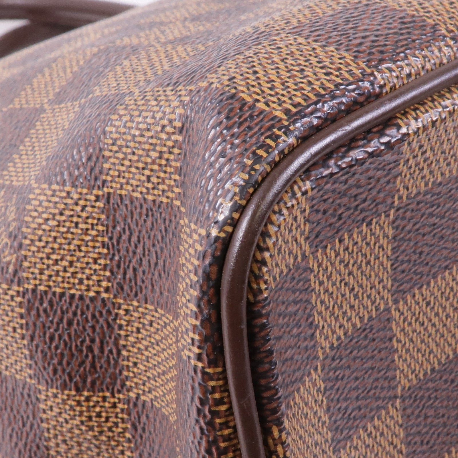 LOUIS VUITTON Damier Saleya MM金扣肩背袋/手挽袋棕色