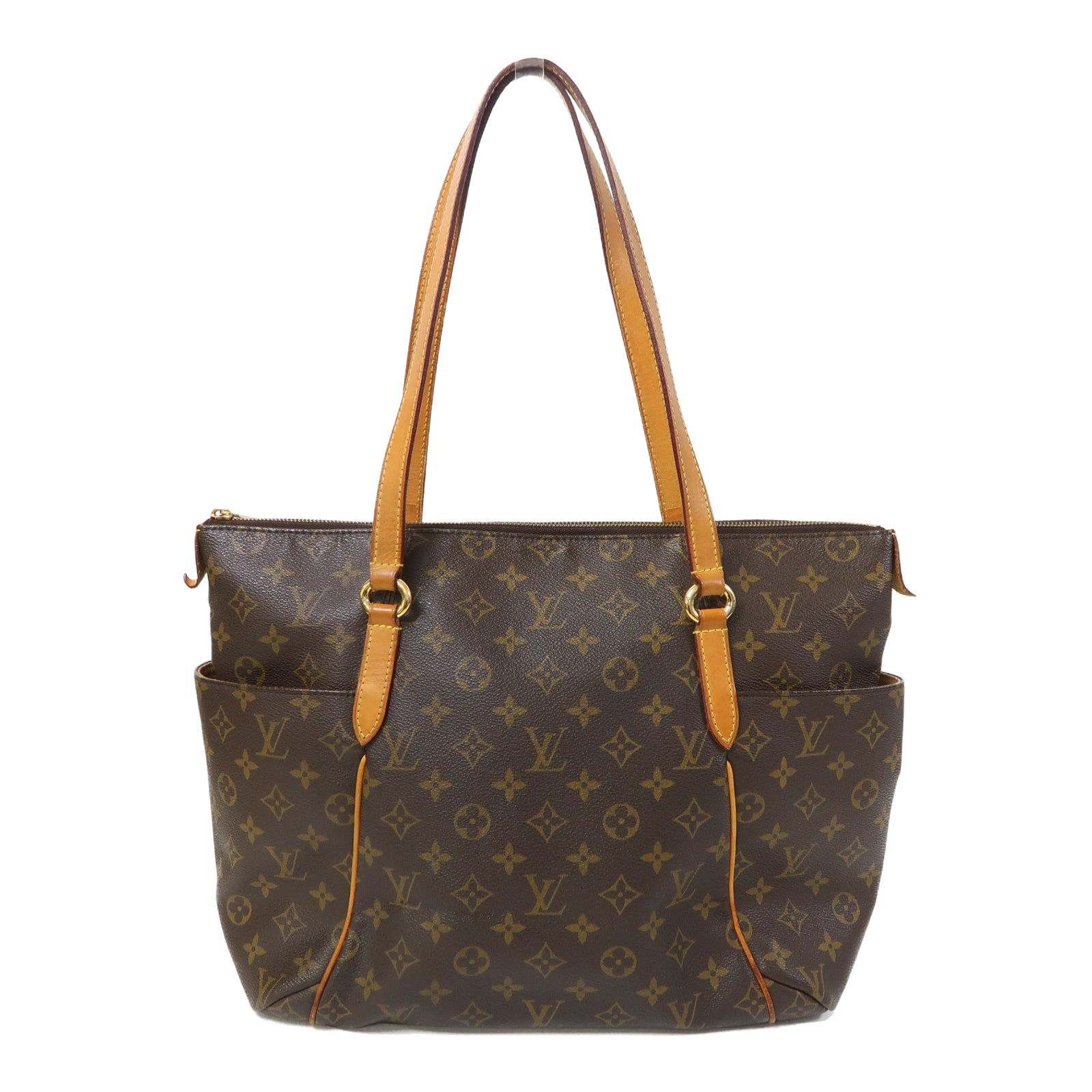 LOUIS VUITTON Monogram Totally MM金扣肩背袋啡色