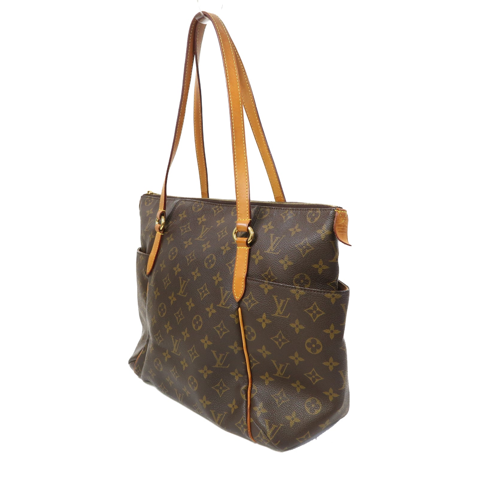 LOUIS VUITTON Monogram Totally MM金扣肩背袋啡色