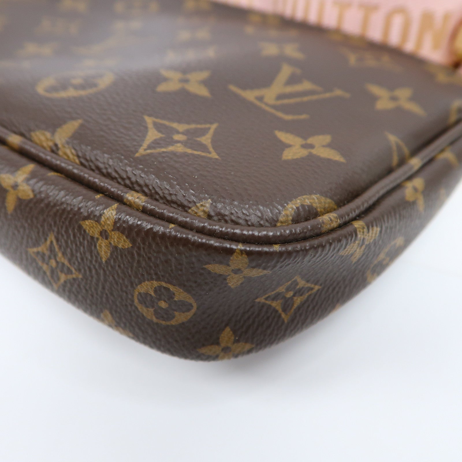 LOUIS VUITTON Monogram Multi Pochette Accessoires金扣手挽肩背兩用袋啡色