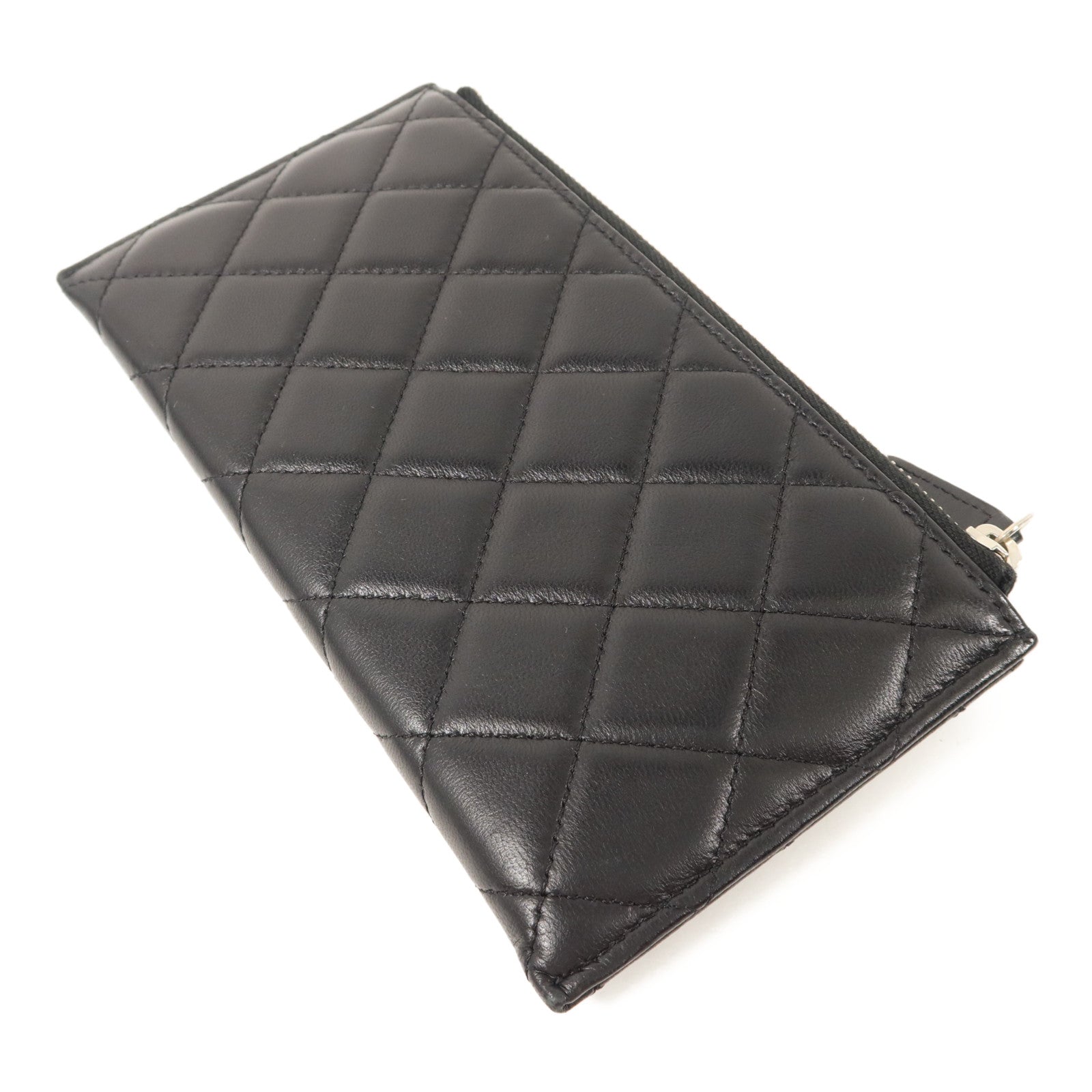 CHANEL 羊皮皮革Zipper Long Wallet長錢包