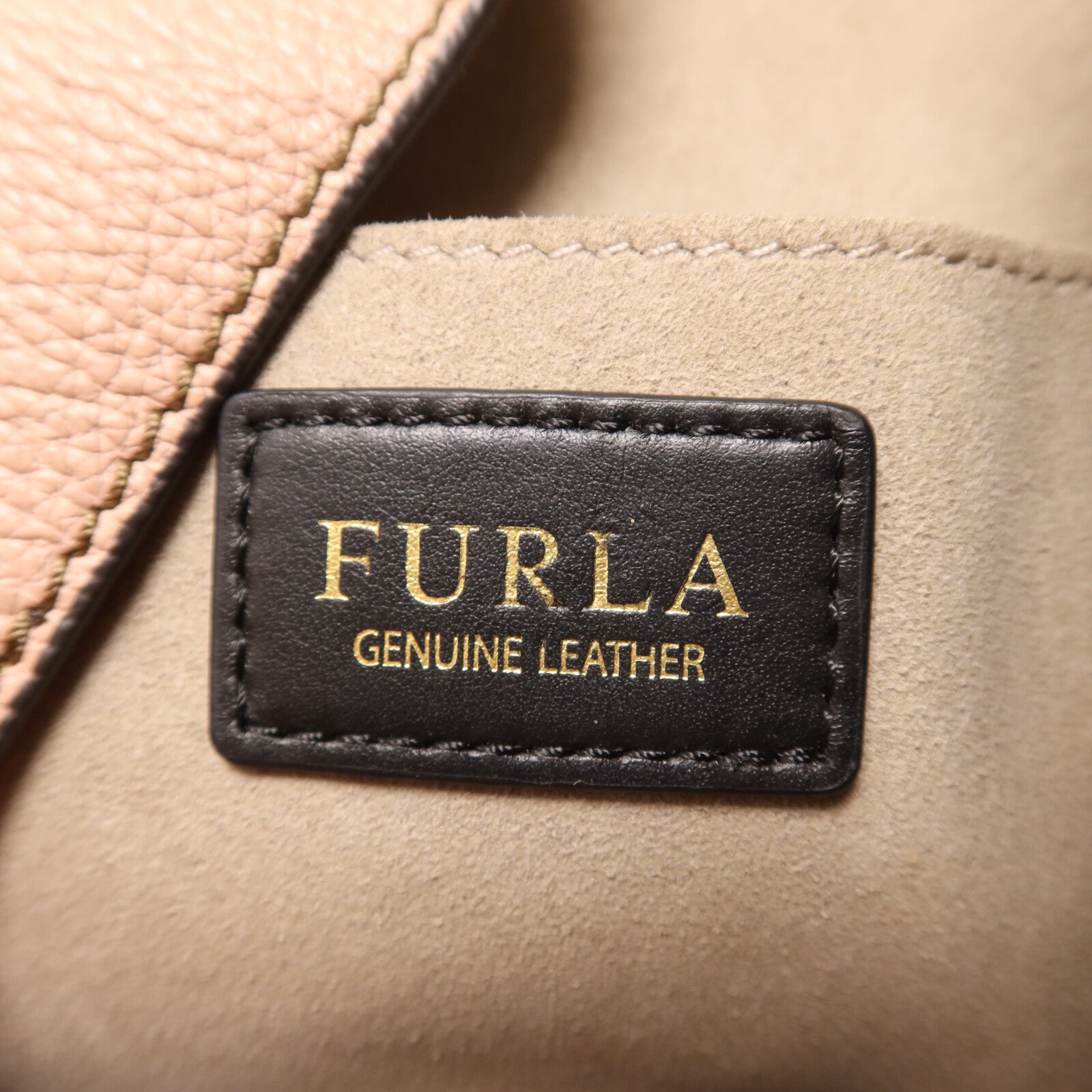 Furla 牛皮皮革Shoulder Bag金扣手挽肩背兩用袋