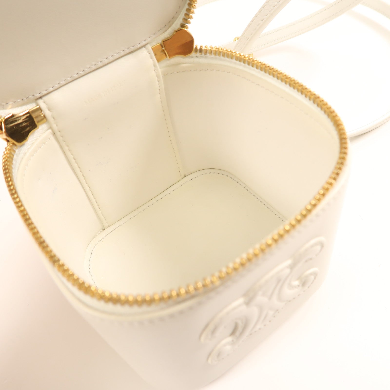 CELINE 牛皮皮革Vanity Case金扣手挽肩背兩用袋