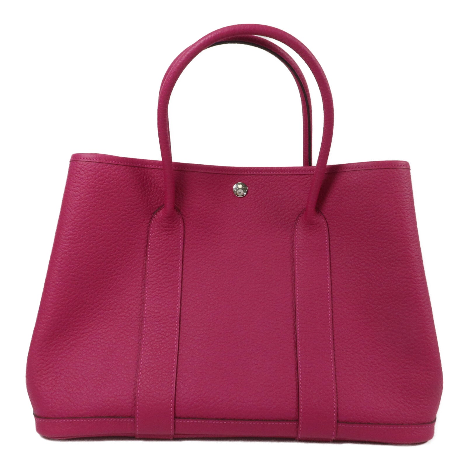 HERMES Negonda皮革Garden Party PM手挽袋Rose Pourpre