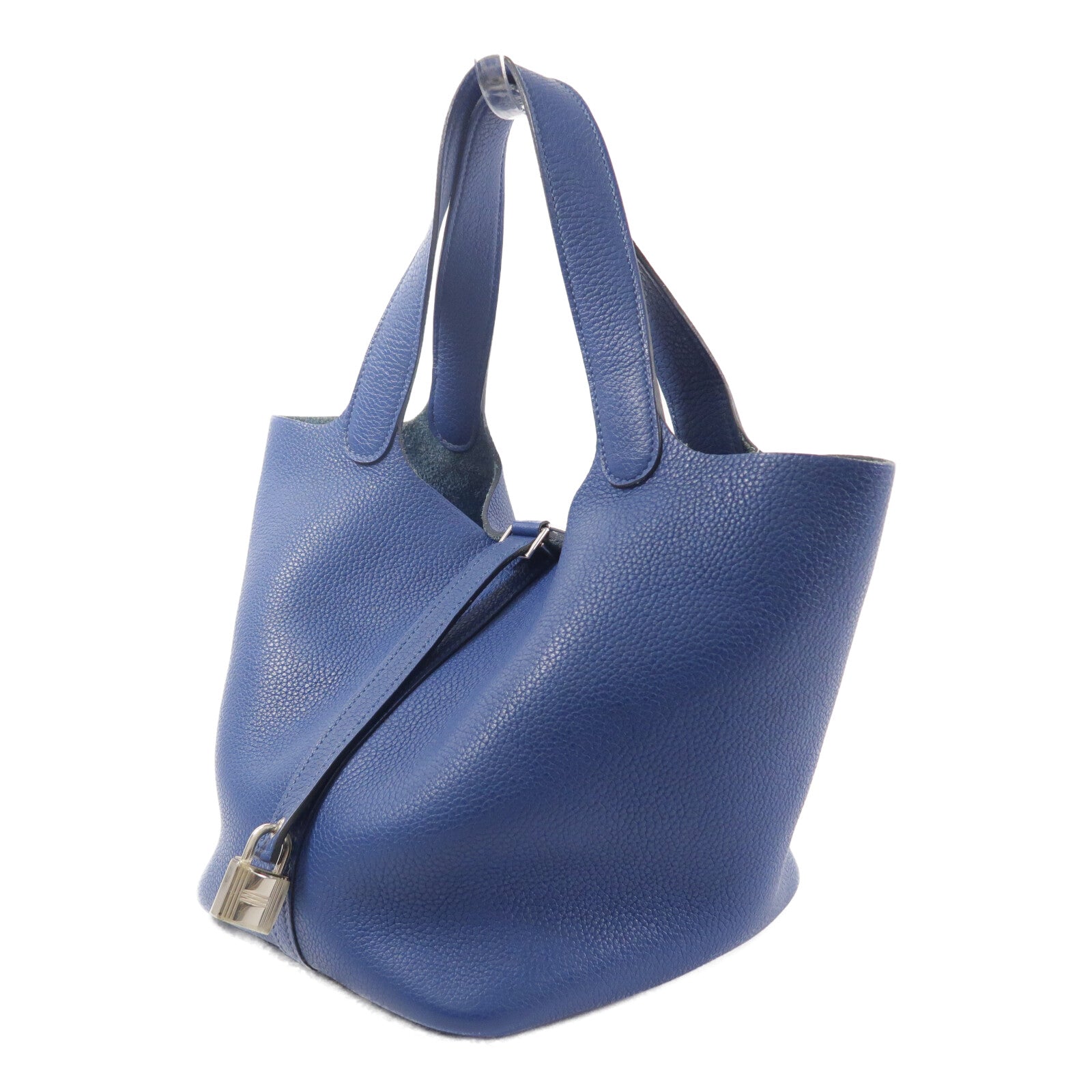 HERMES Maurice皮革Picotin MM手挽袋Deep Blue