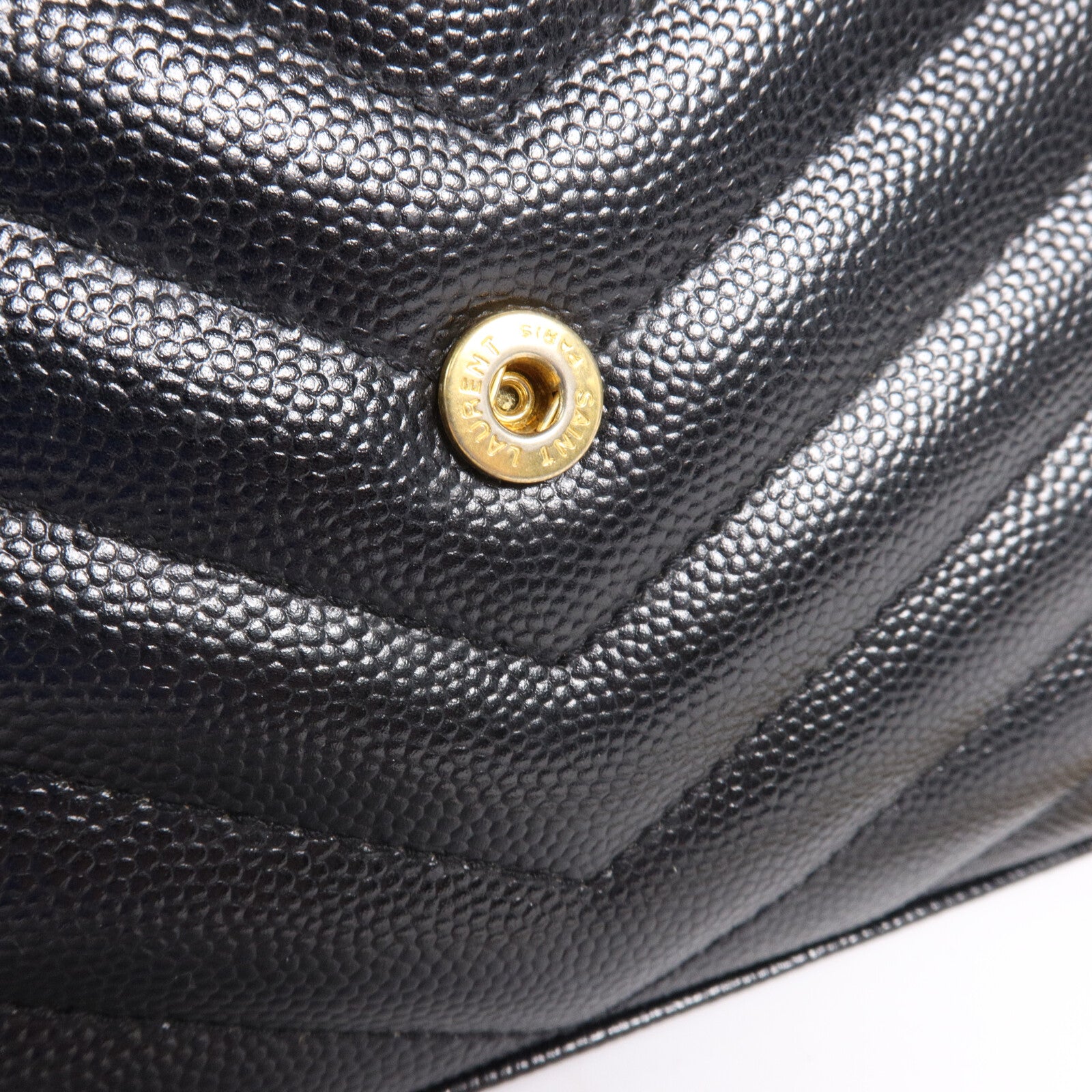 SAINT LAURENT 牛皮皮革Cassandre Envelope鏈帶肩背袋