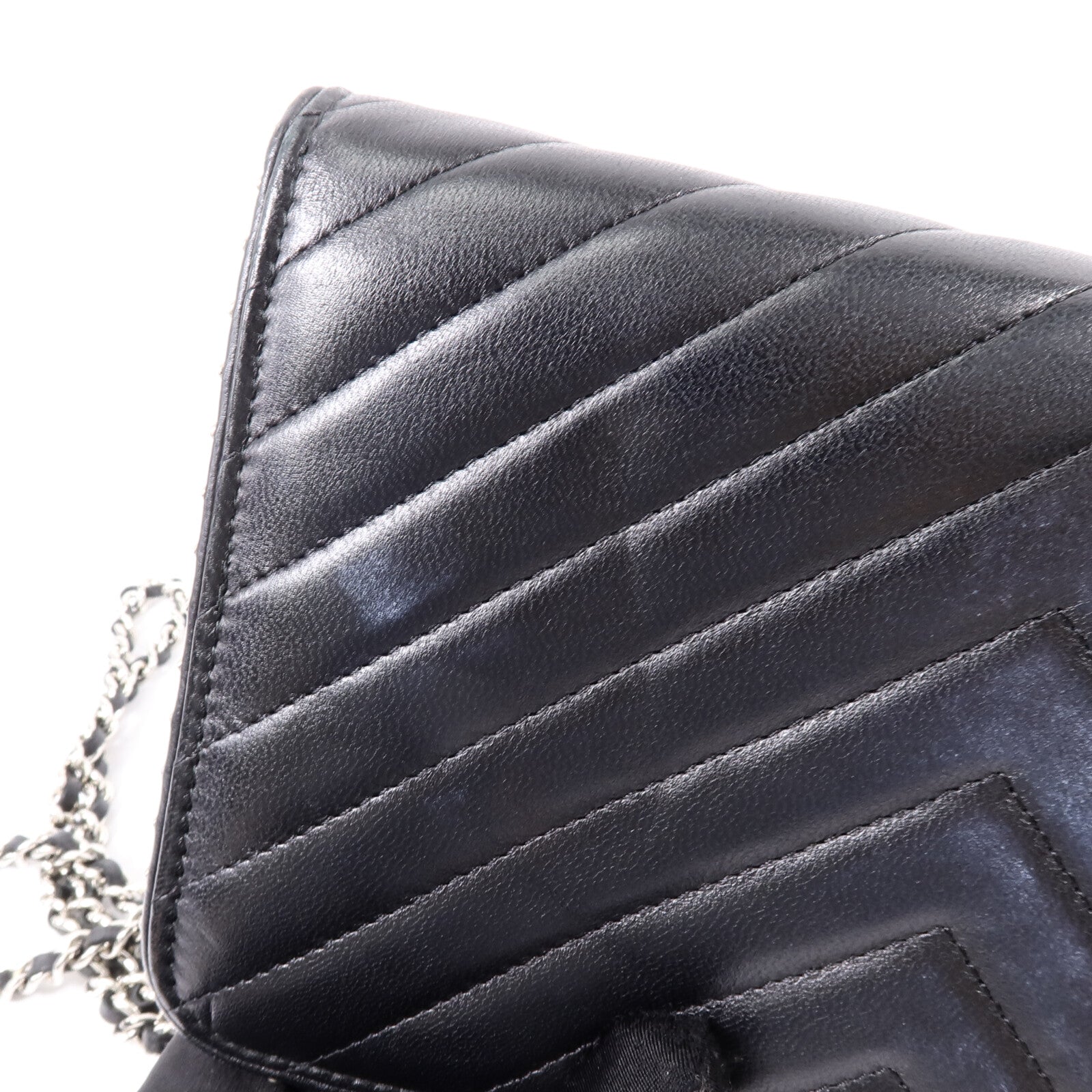 CHANEL 牛皮皮革WOC Wallet On Chain鏈帶肩背袋